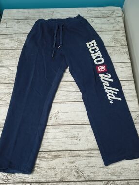 Vintage Ecko Unlimited Navy Blue Sweat Pants Men Size Medium